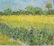 Vincent Van Gogh View of Arles with irises in the foreground oil